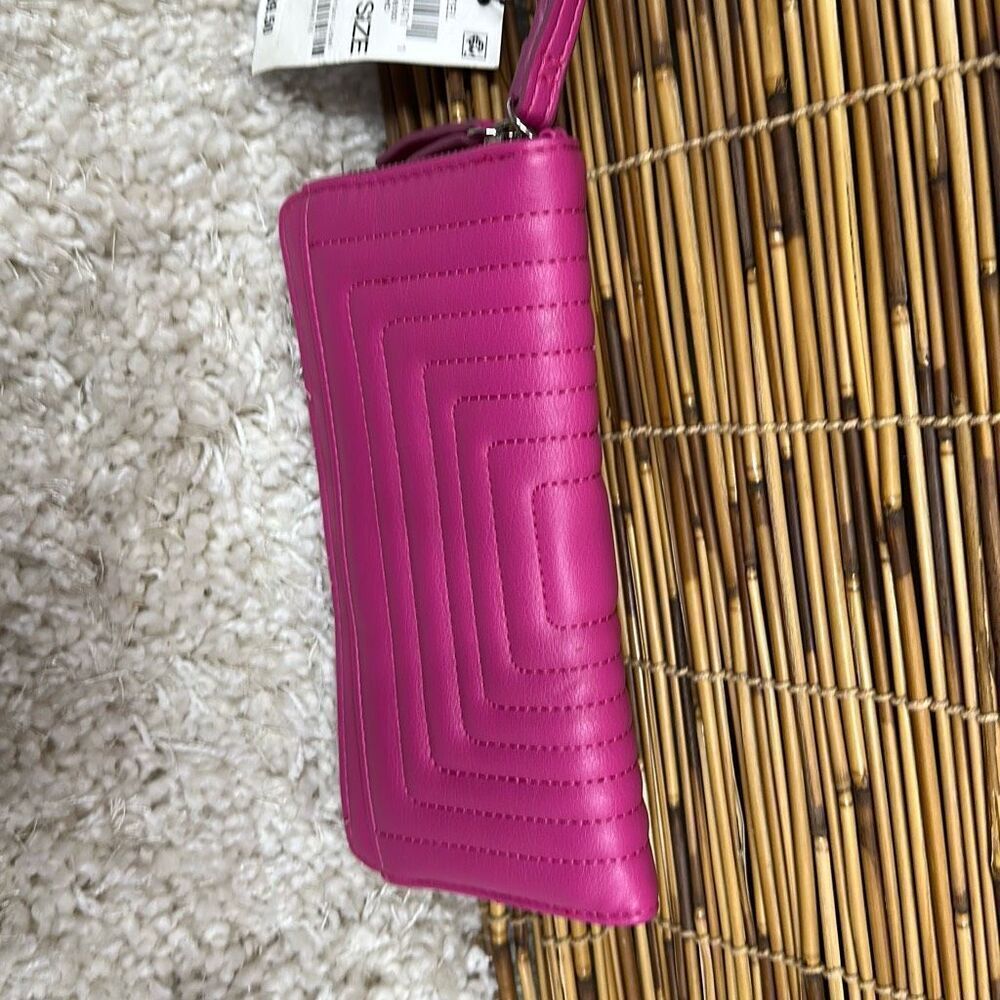 INC Hazell Zip Around Chevron Wallet, Created for Macy's - Orchid - Picture 2 of 3